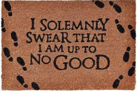 Zerbino Harry Potter I Solemnly Swear Cm 60X40 - Gp85248 Zerbino Harry Potter I Solemnly Swear Cm 60X40 - Gp85248
